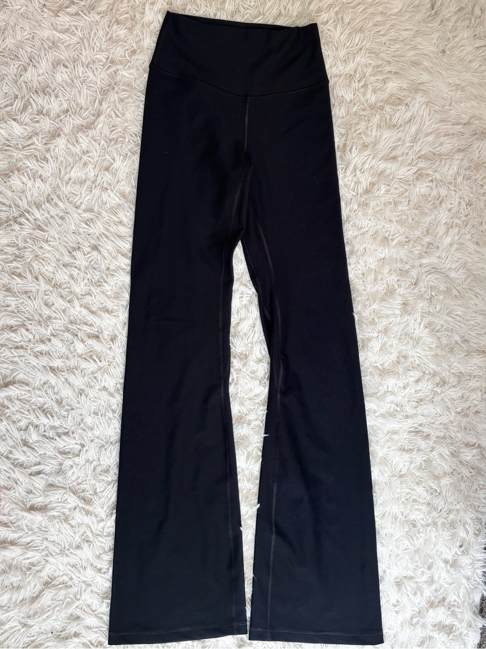 Abercrombie & Fitch Black High-Waist Flared Leggings